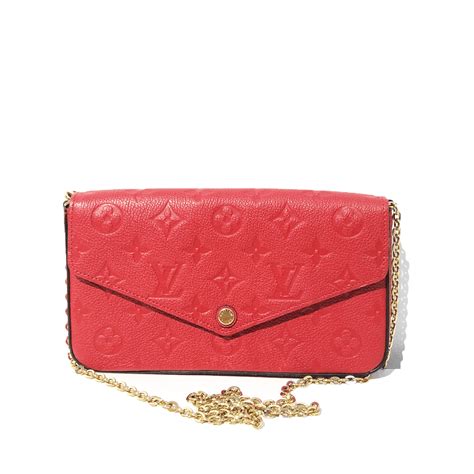 monogram empreinte felicie pochette.